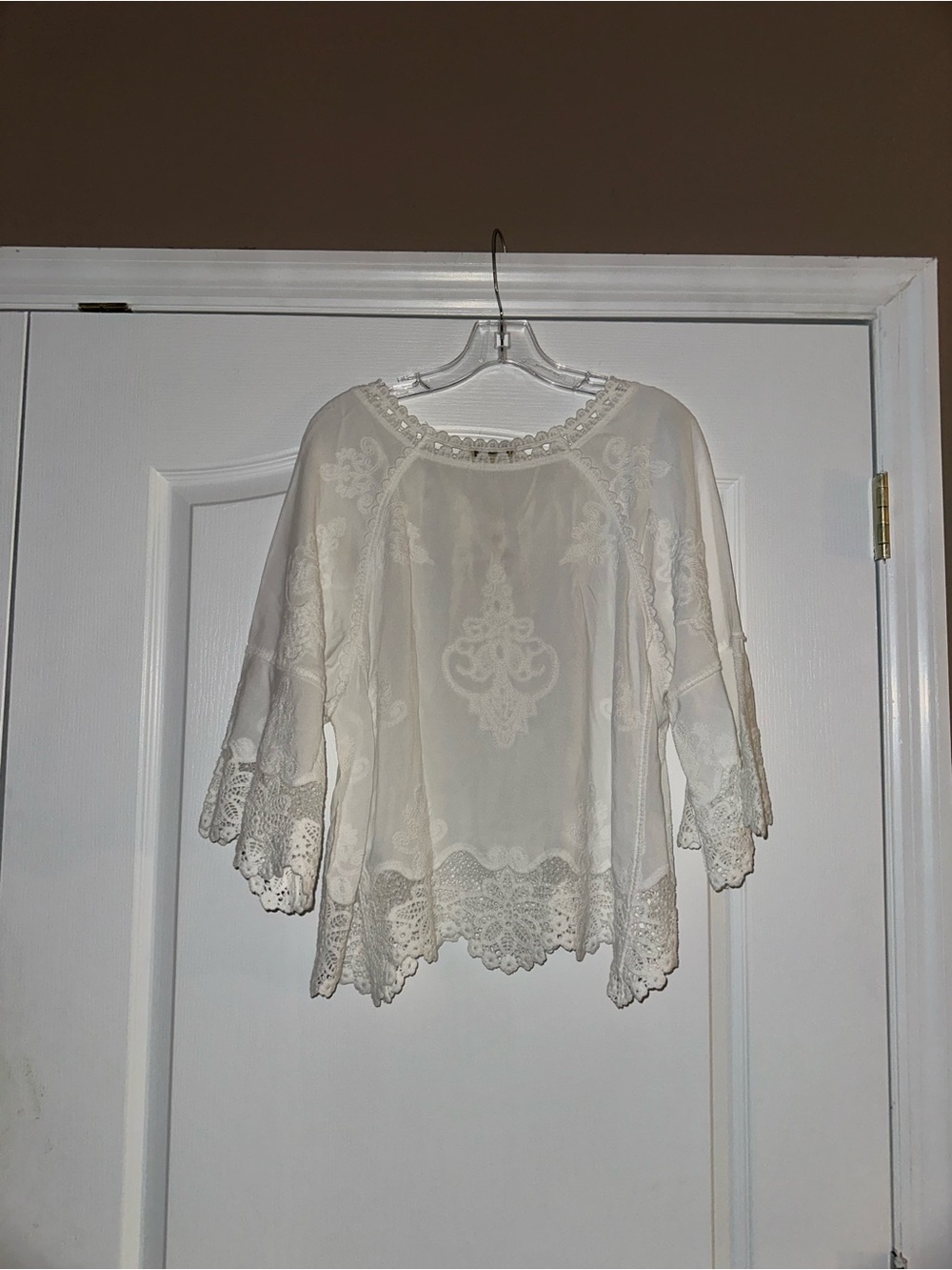 Democracy Women’s White Blouse Brand New With Tags Size Medium - Picture 3 of 3